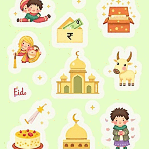 Eid Blessings - Sticker Sheet v4